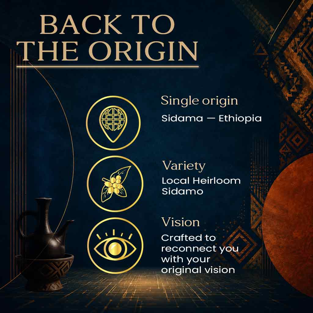 Technical info. infography Back to the origin BrainK single origin specialty coffee