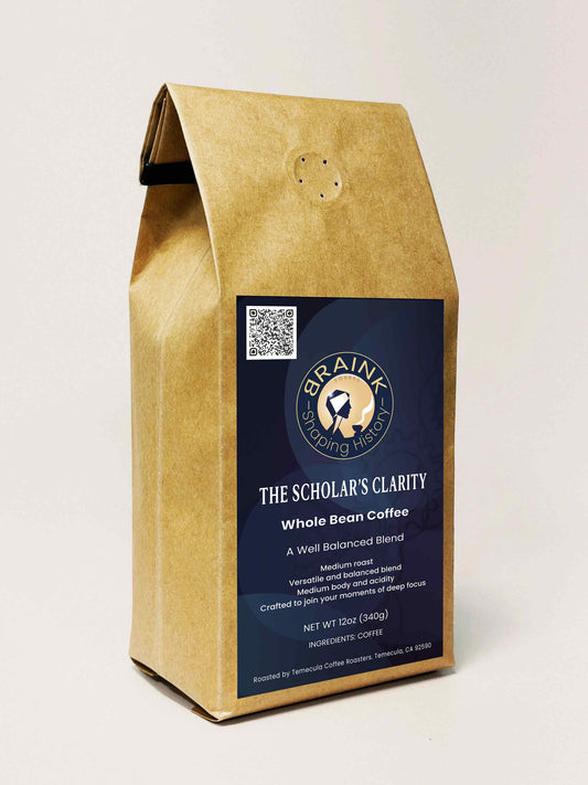 Braink brand specialty coffee package called The Scholar Clarity